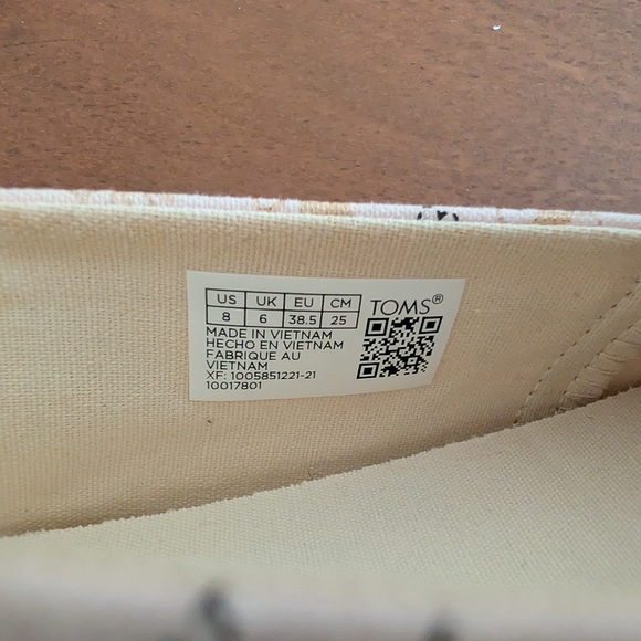 Toms Womens Bee Mine Alpargata Espadrille - Pink Women's Size 8 - Picture 4 of 9